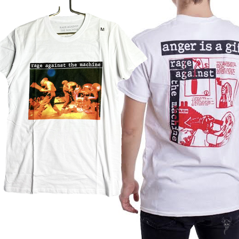 RAGE AGAINST THE MACHINE 官方原版  Anger is a Gift 白色 (TS-L)